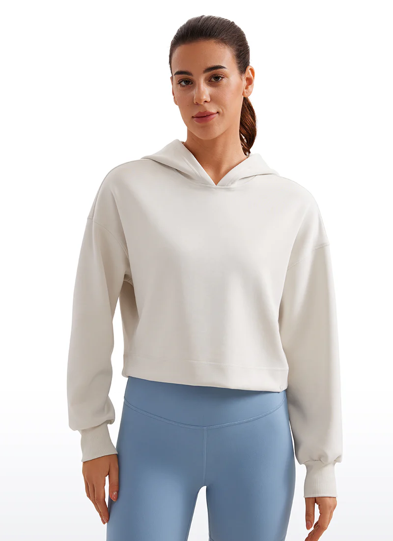 SoftAura Cropped Pullover Hoodie - Image 16