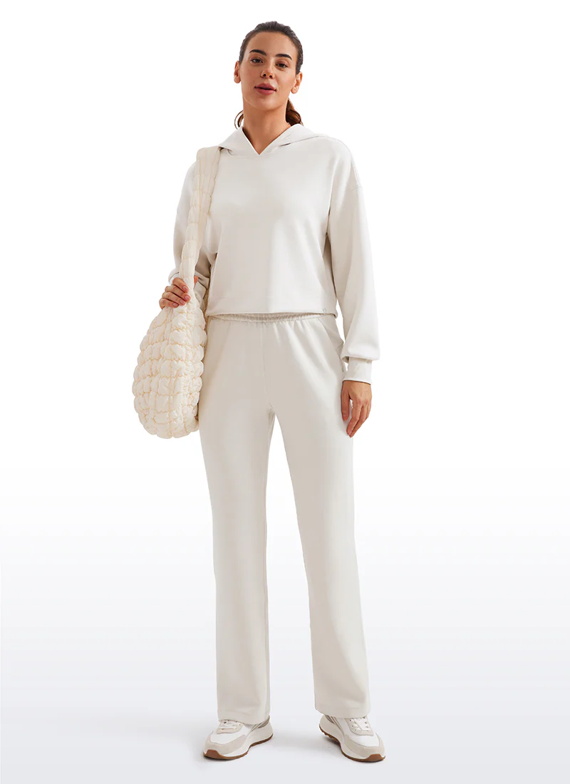 SoftAura Cropped Pullover Hoodie - Image 18