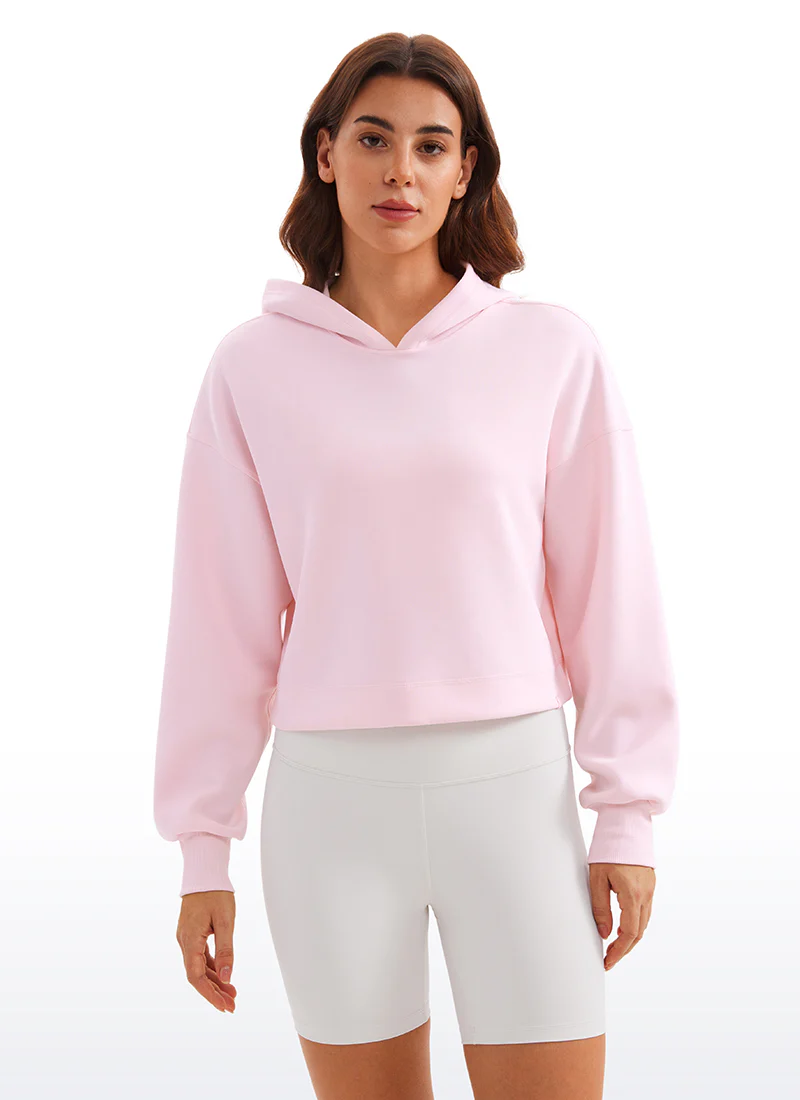 SoftAura Cropped Pullover Hoodie - Image 22