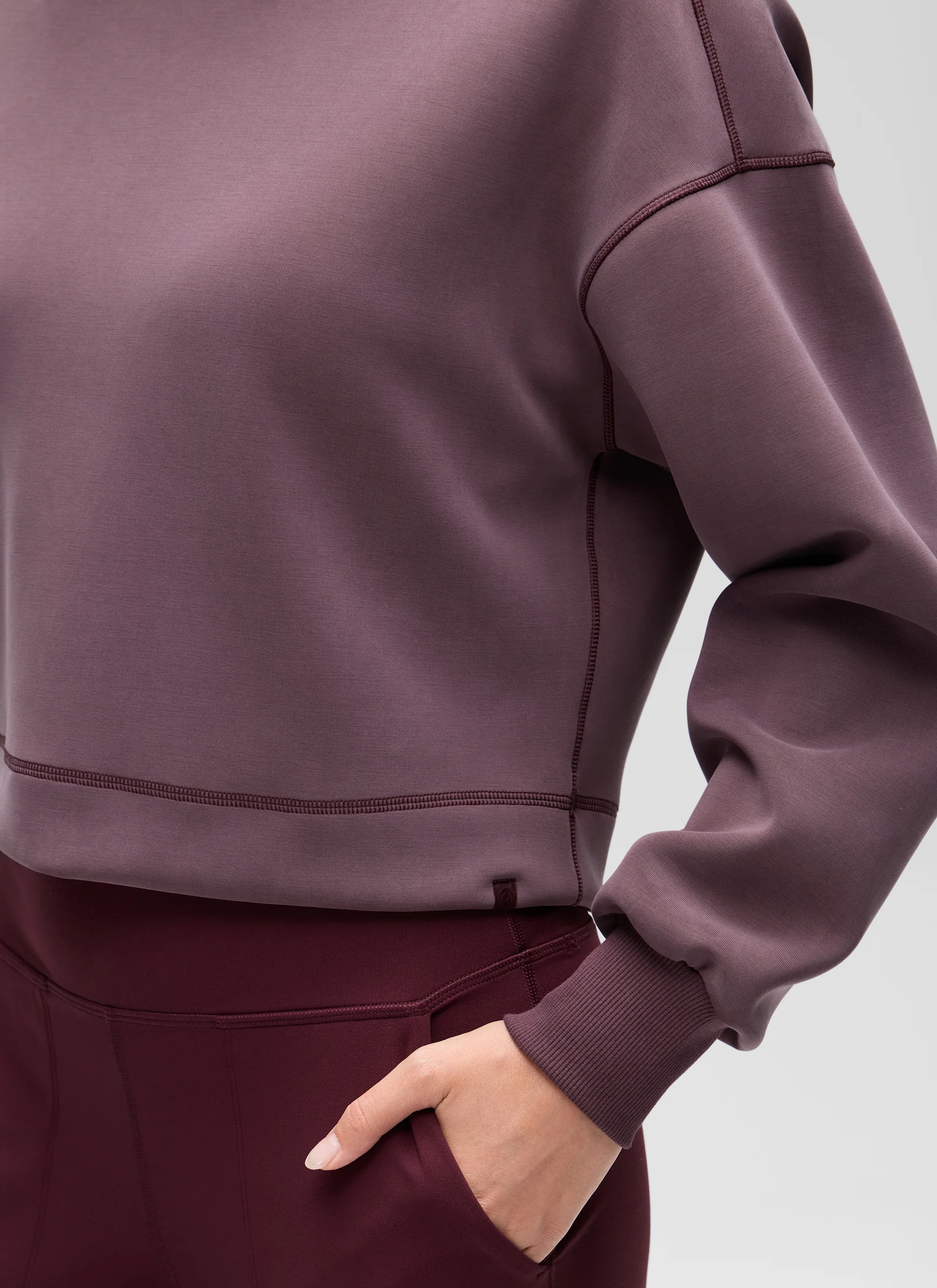 SoftAura Cropped Pullover Hoodie - Image 29