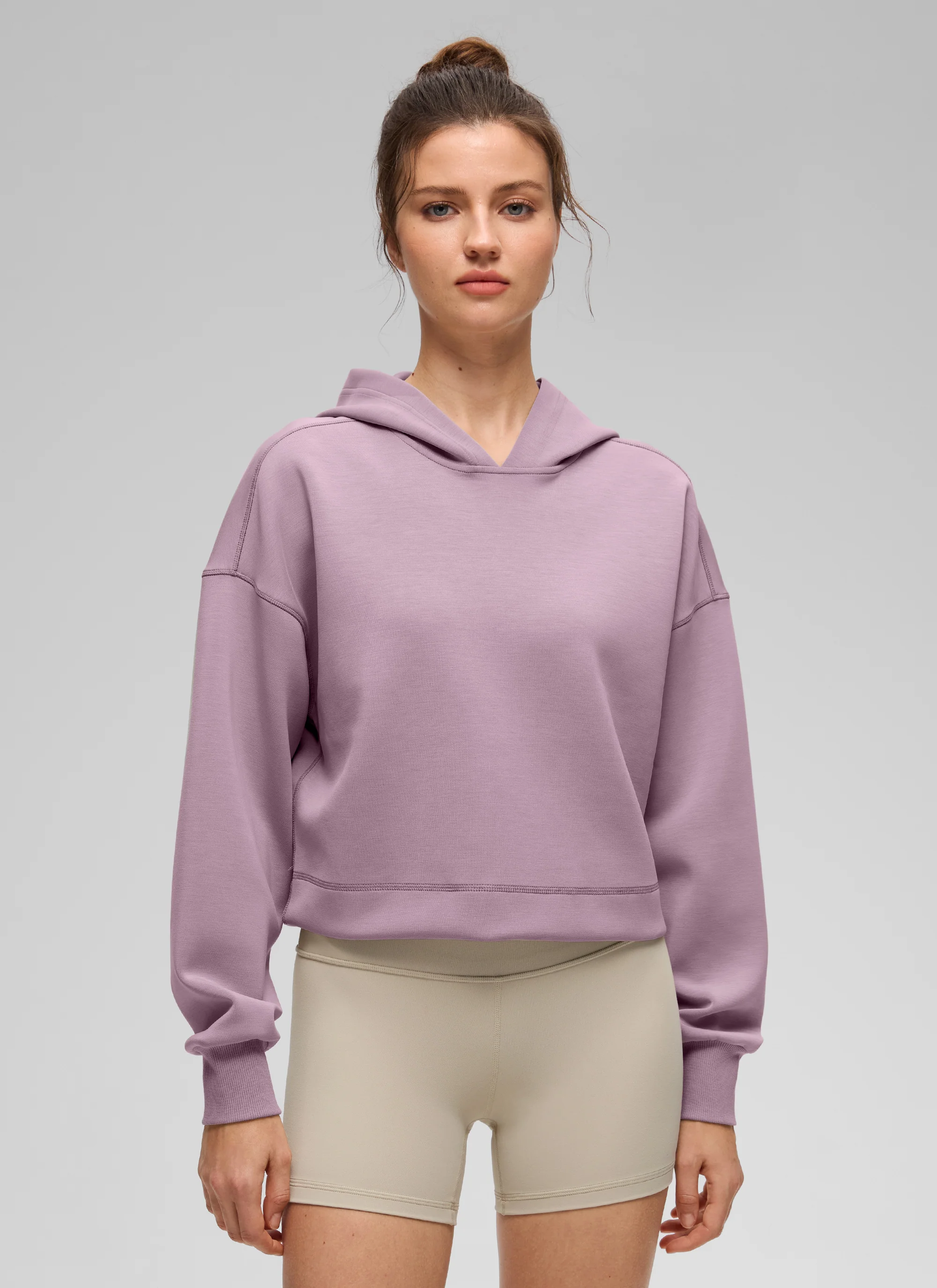 SoftAura Cropped Pullover Hoodie - Image 30