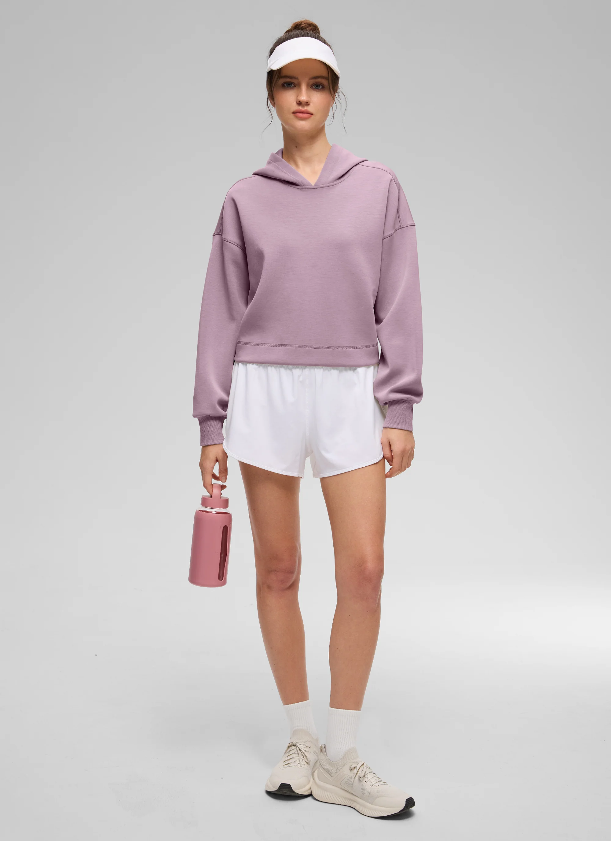SoftAura Cropped Pullover Hoodie - Image 32