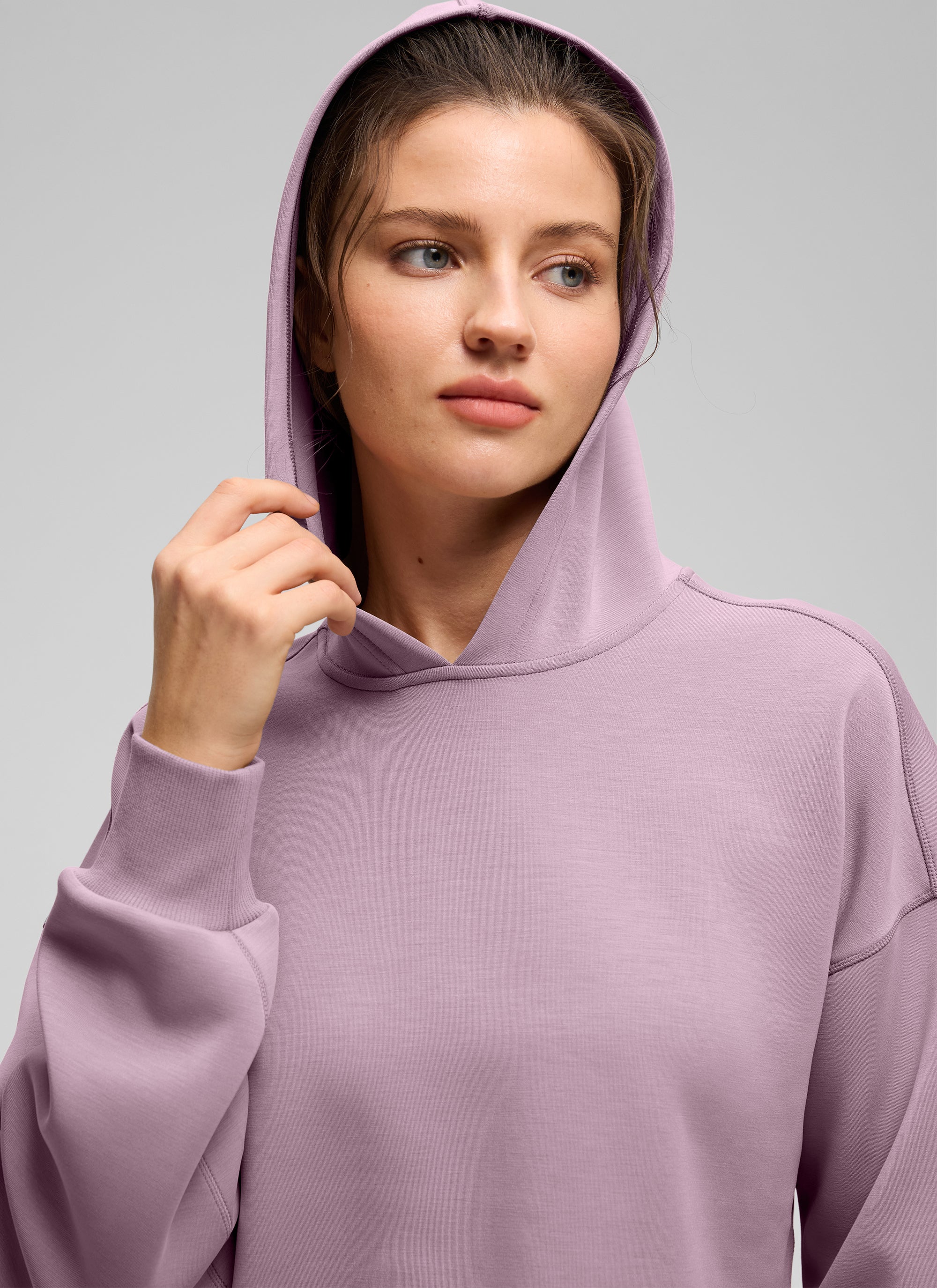 SoftAura Cropped Pullover Hoodie - Image 33
