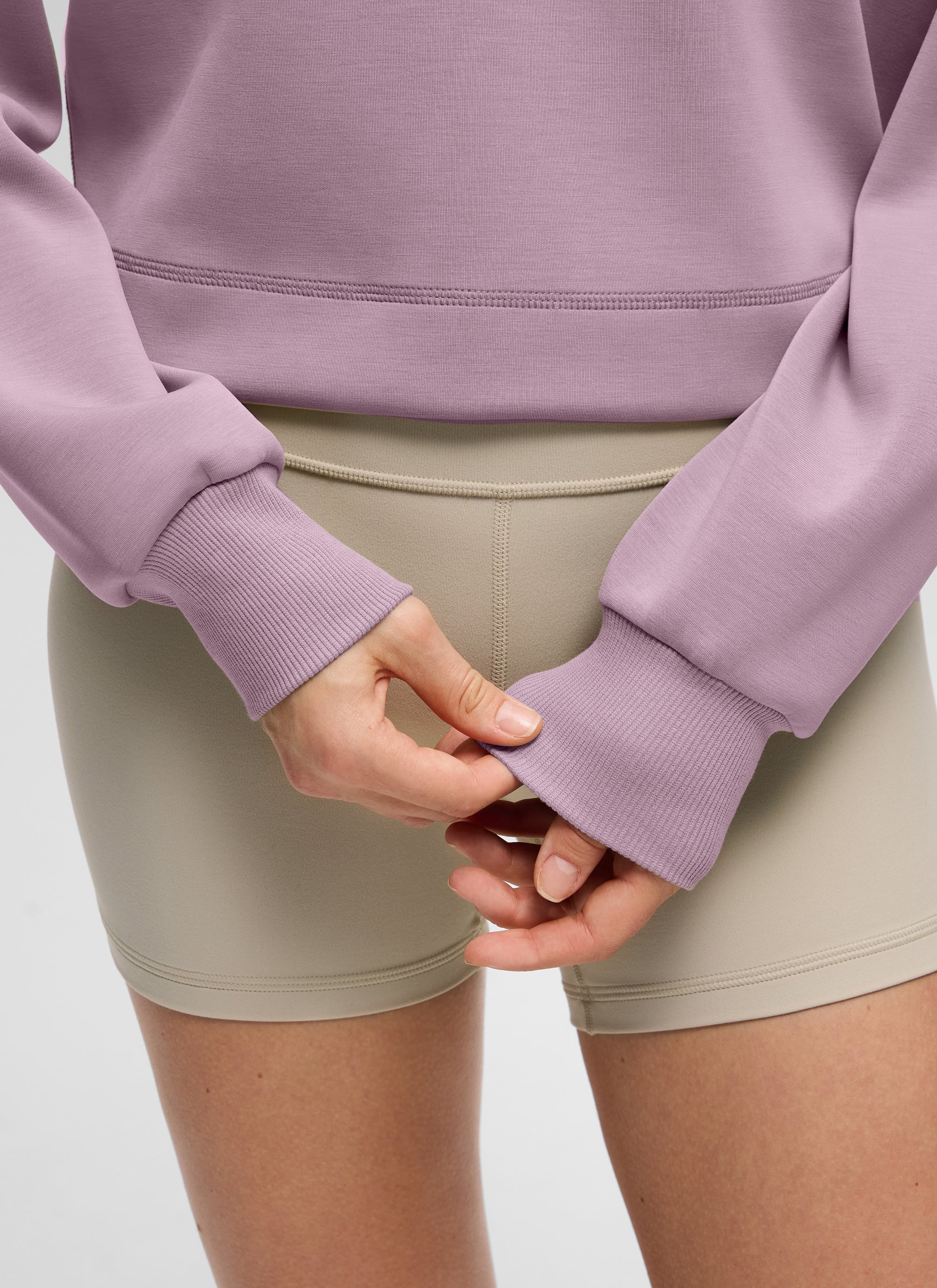 SoftAura Cropped Pullover Hoodie - Image 34