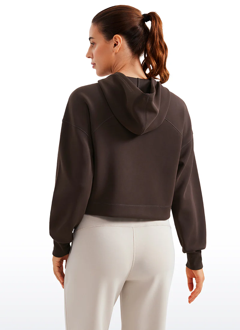 SoftAura Cropped Pullover Hoodie - Image 7