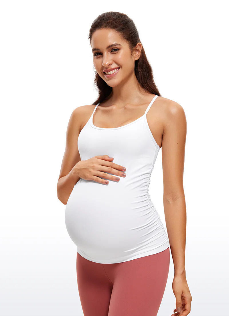Butterluxe Ruche Sides Y Back Maternity Tank - Image 18