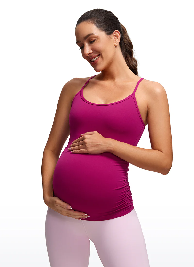 Butterluxe Ruche Sides Y Back Maternity Tank - Image 26