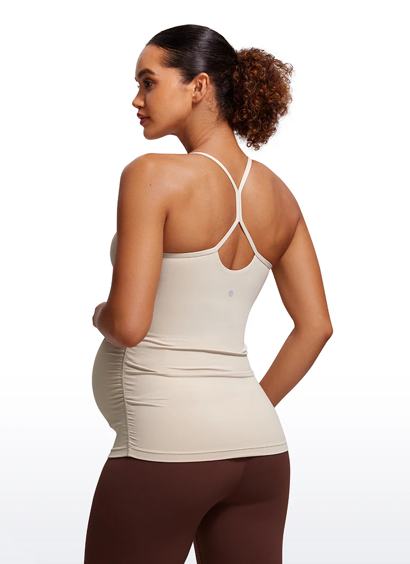 Butterluxe Ruche Sides Y Back Maternity Tank - Image 37