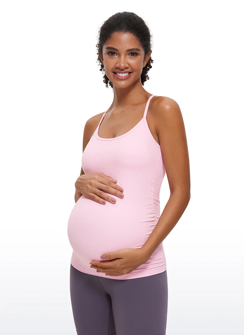 Butterluxe Ruche Sides Y Back Maternity Tank - Image 6